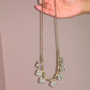 JEWELED FLOWER NECKLACE